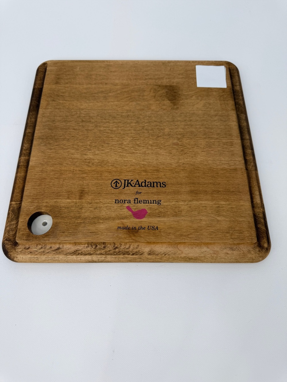 Nora Fleming Retired Rare Square Appetizer With Triangle Insert JK Adams